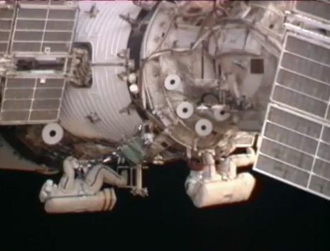 Spacewalkers Prime Space Station For New Docking Port | Space