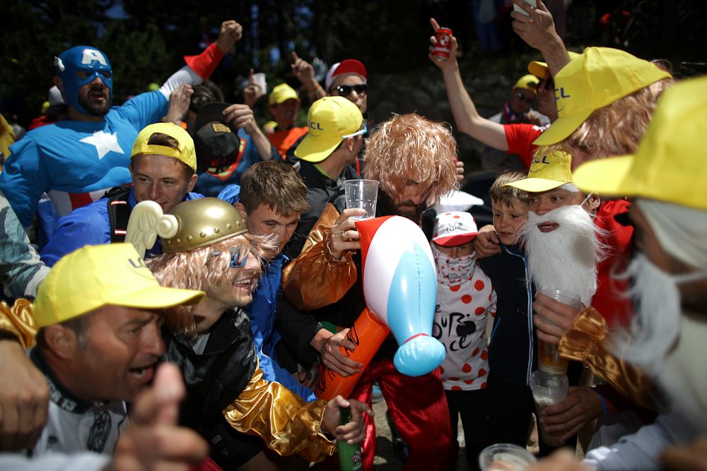 Fans party on Mont Ventoux
