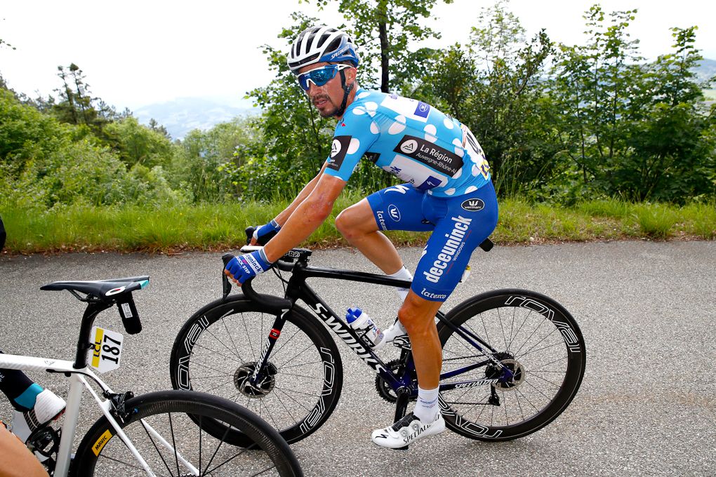 Julian Alaphilippe during stage 7 at Dauphine