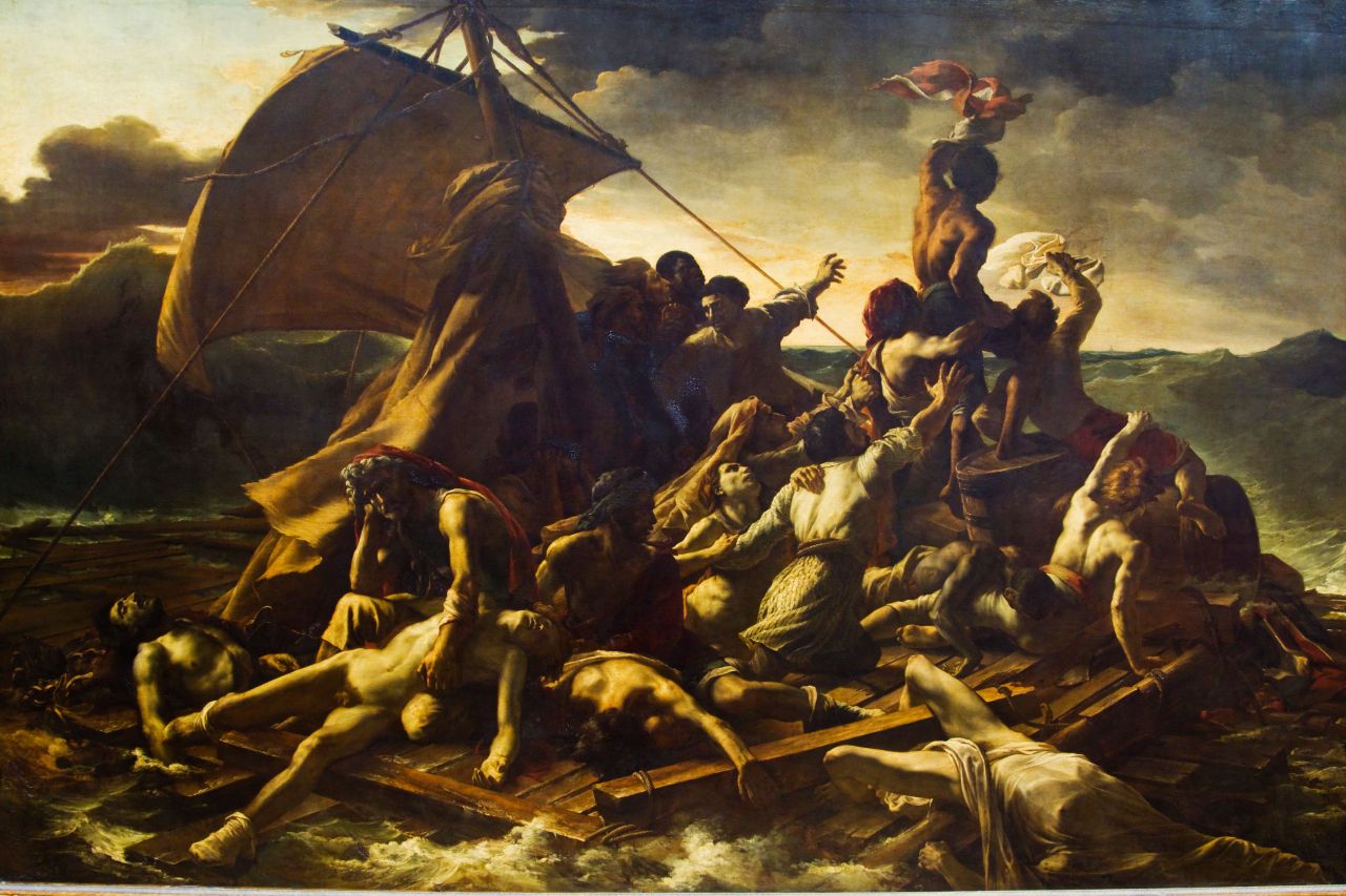 Theodore Gericault&#039;s &#039;The Raft Of The Medusa&#039;, which hangs in the Louvre.