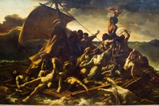 Theodore Gericault's 'The Raft Of The Medusa', which hangs in the Louvre.