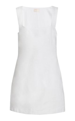 Posse white linen dress