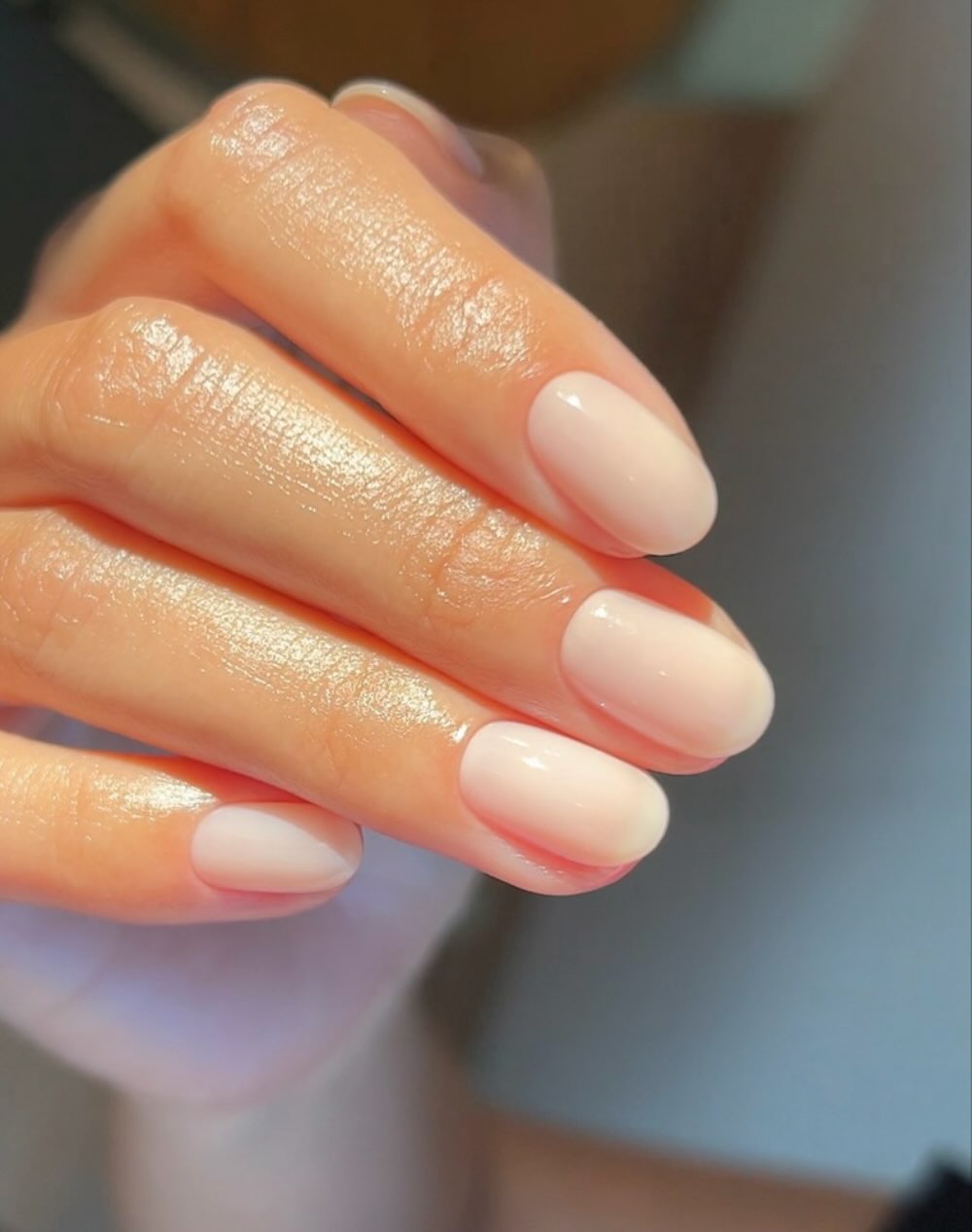 A bridal manicure by Georgia Rae