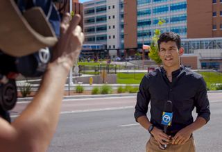 KOAT Albuquerque reporter Angel Salcedo