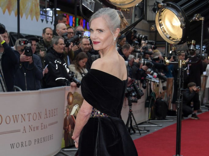 Elizabeth McGovern on the red carpet at the Downton Abbey: A New Era world premiere
