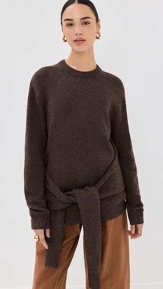 Jw Anderson Draped Tie Front Pullover