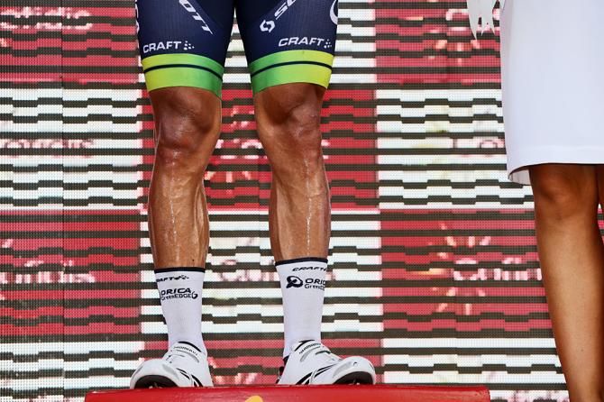 Michael Matthews (Orica - GreenEdge) on the podium