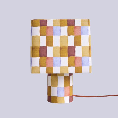MADE.COM, Tiana Table Lamp in Multi Check