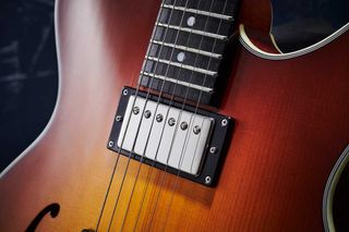 “Jason Lollar developed the pickups for us,” says Otto. “They’re just like true old PAFs, which, as you know, sometimes weren’t potted at all. We do a ‘half-pot’. It’s gives a little feedback resistance but still gives a bit of colouring of the electric tone of the instrument”