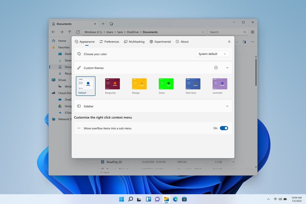 Third-party file explorer Files