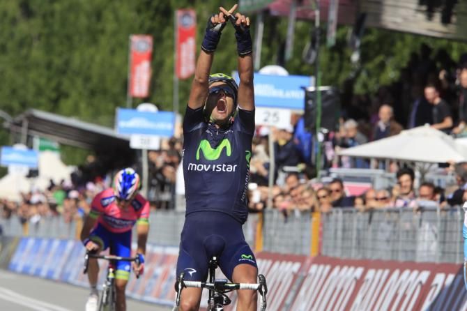 Benat Intxausti (Movistar Team) wins stage 16 of this year's Giro d'Italia