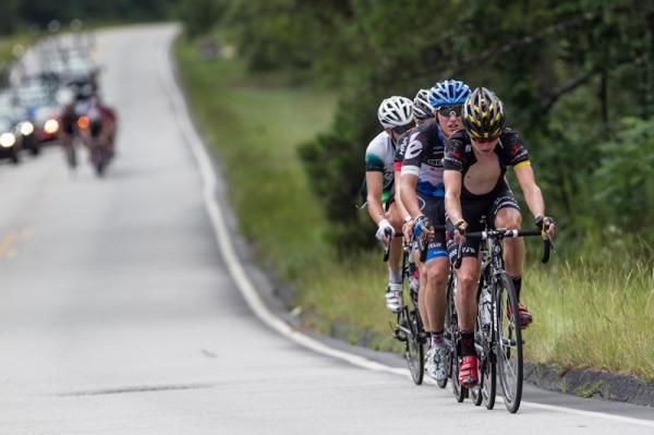 The race winning break goes up the road