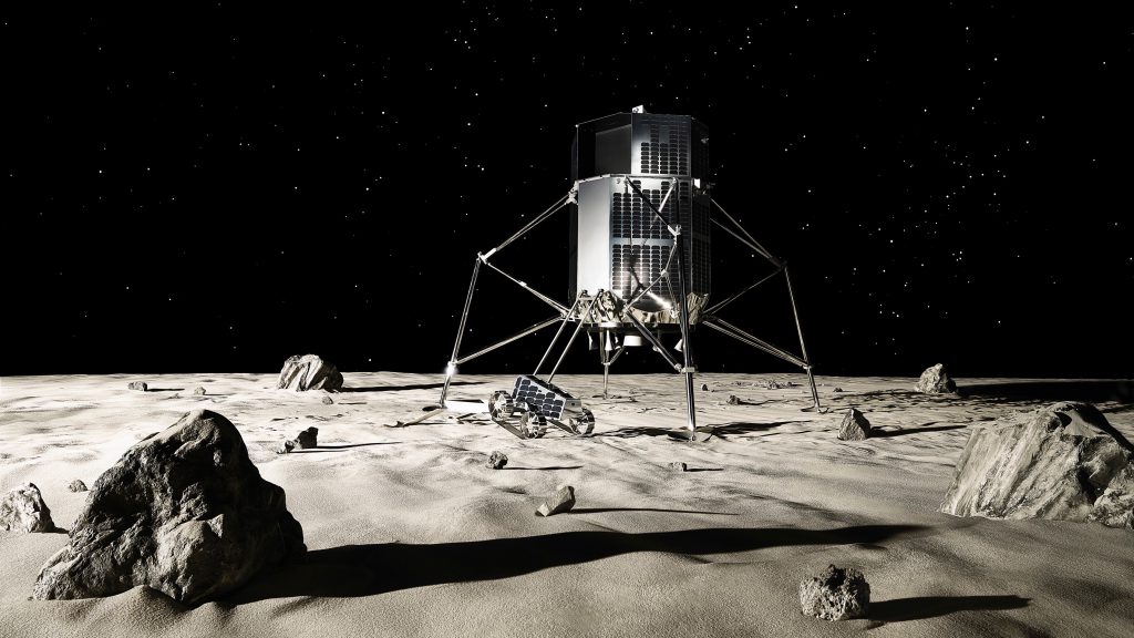 ispace Lander and Rover on the Moon