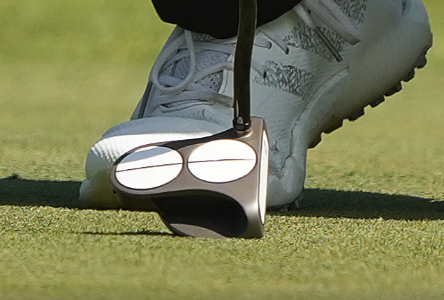 A close up of Sami Valimaki's putter