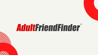 Adult FriendFinder logo on background with red border