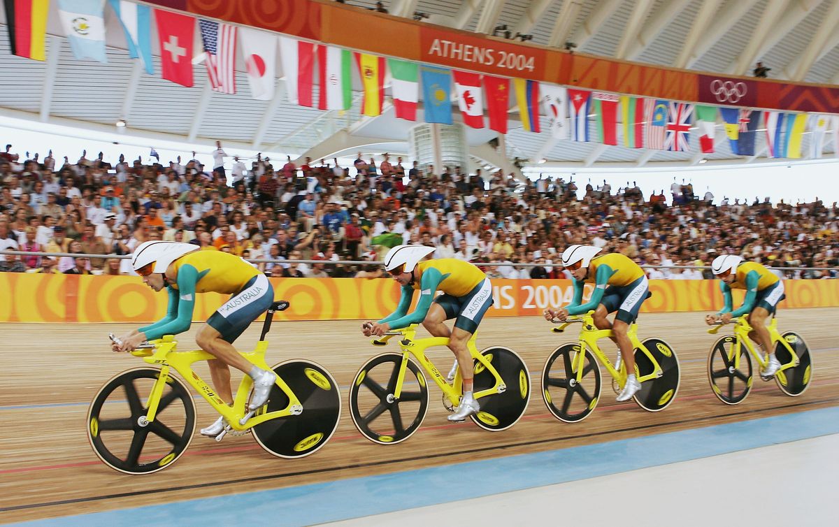 The Australian men's team pursuit team
