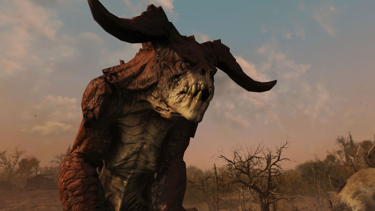 Screenshots from the Burning Springs update in Fallout 76