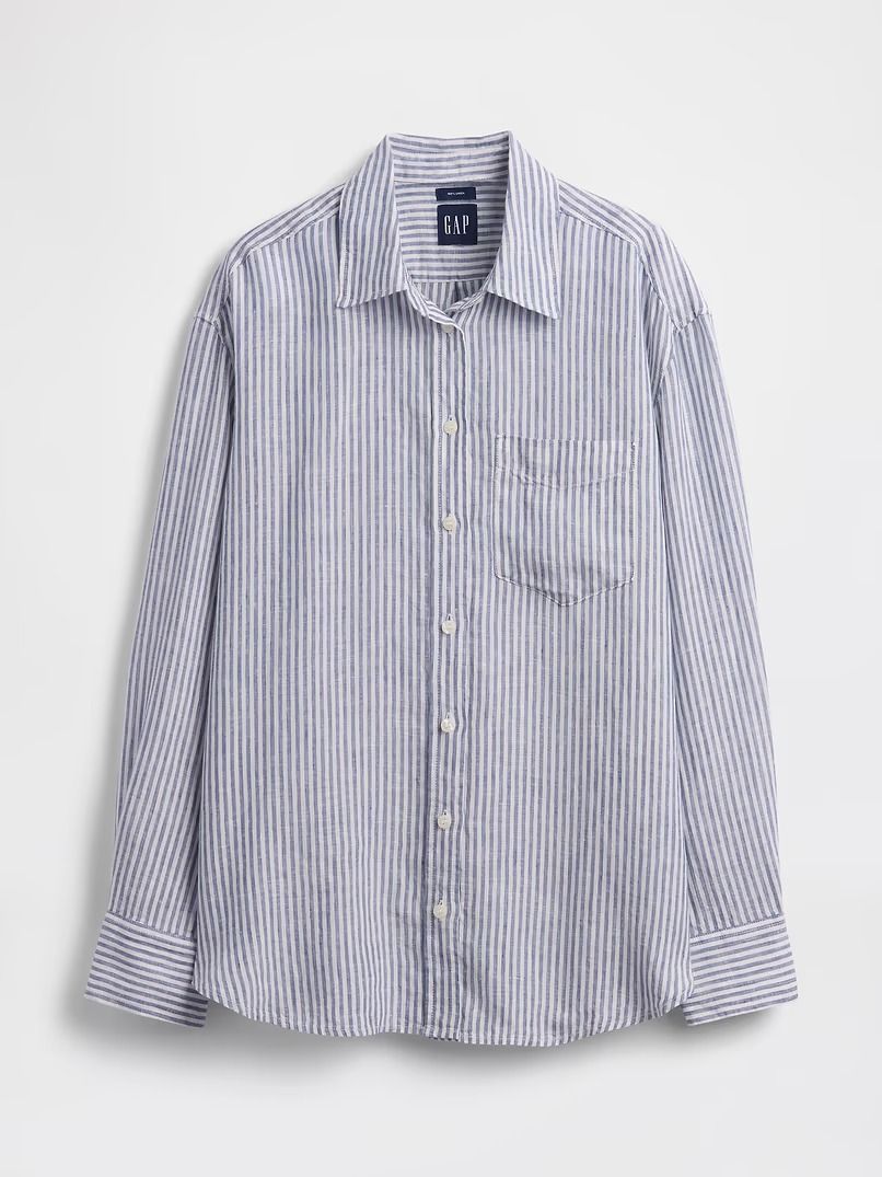 Gap, 100% Linen Oversized Shirt