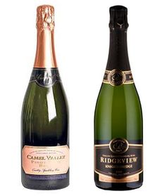 Camel Valley and Ridgeview sparkling wine
