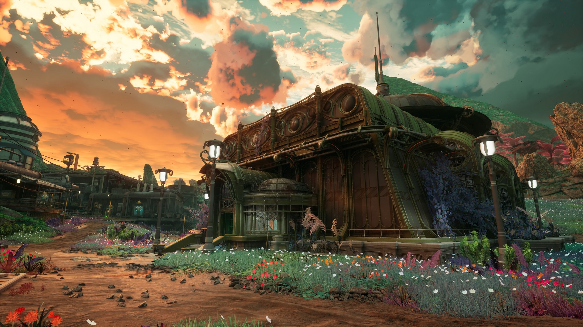 A sleepy outpost in The Outer Worlds 2