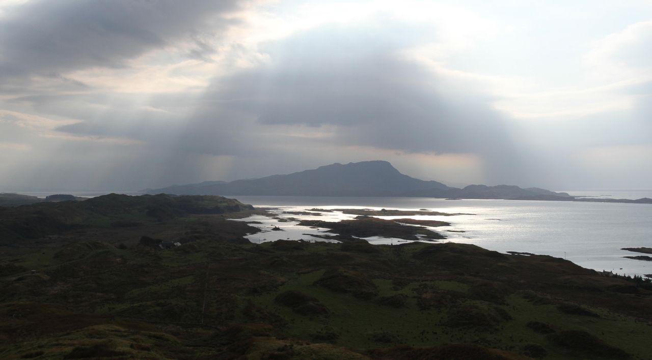 The Isle of Scarba, Patrick&#039;s home for the week, as viewed from Luing.