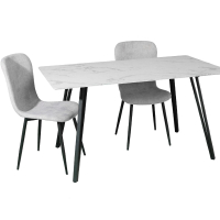 Pair of Mia Dining Chairs - dark grey: was $119.99