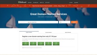 SiteGround's domain registration portal within its management dashboard