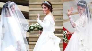 gown, veil, white dress, crown, royal wedding, veil