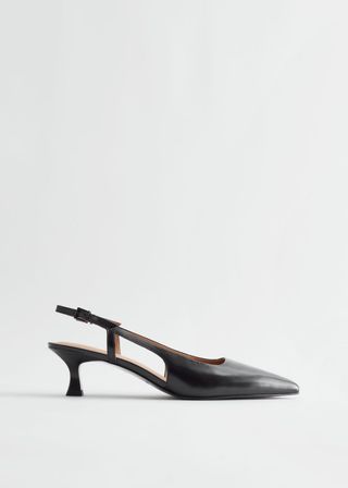 Slingback Leather Pumps