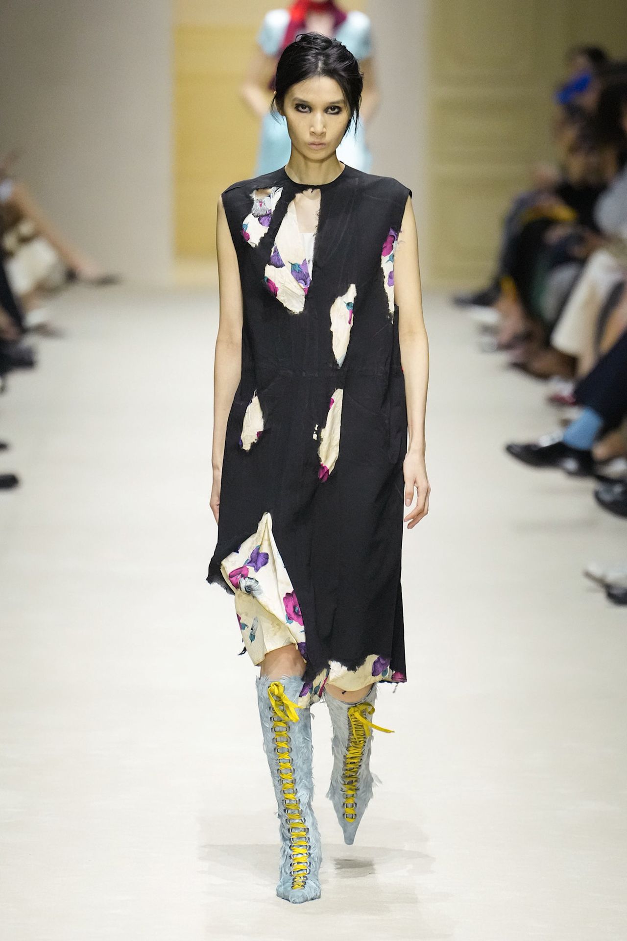 A runway look from the Prada Fall 2026 collection