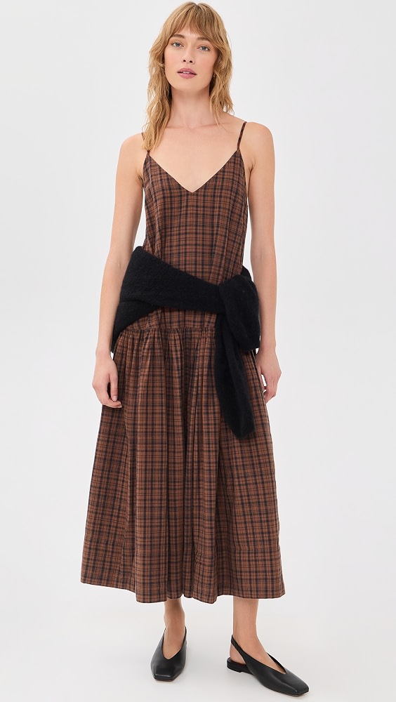 The Drop Waist Dress - Woodcrest Plaid