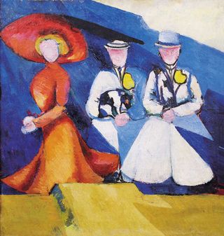 Alexandra Exter, Three Female Figures, 1909-10