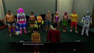 Majima from Pirate Yakuza in Hawaii meets his Dragon Kart competitors for the first time