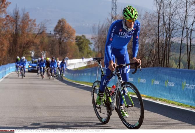 Alessandro De Marchi (Italy) stretches his legs