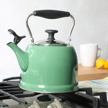 Martha Stewart Kitchen Induction Stovetop Kettle With Lid, Stainless Steel, 9.05x9.05x8.27 Inches