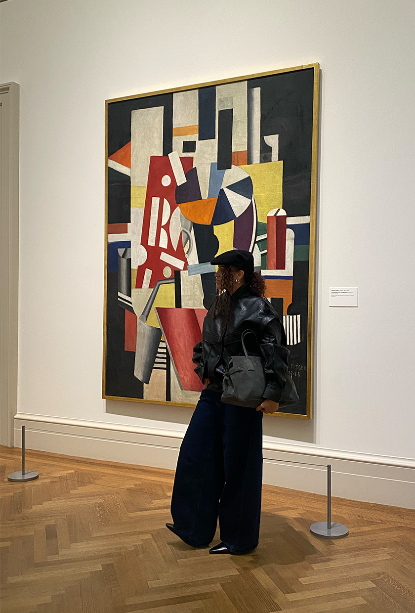 Best leather jackets for spring, shown in a street style photo of a fashion editor