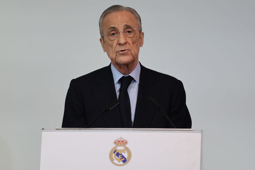 Real Madrid president Florentino Perez