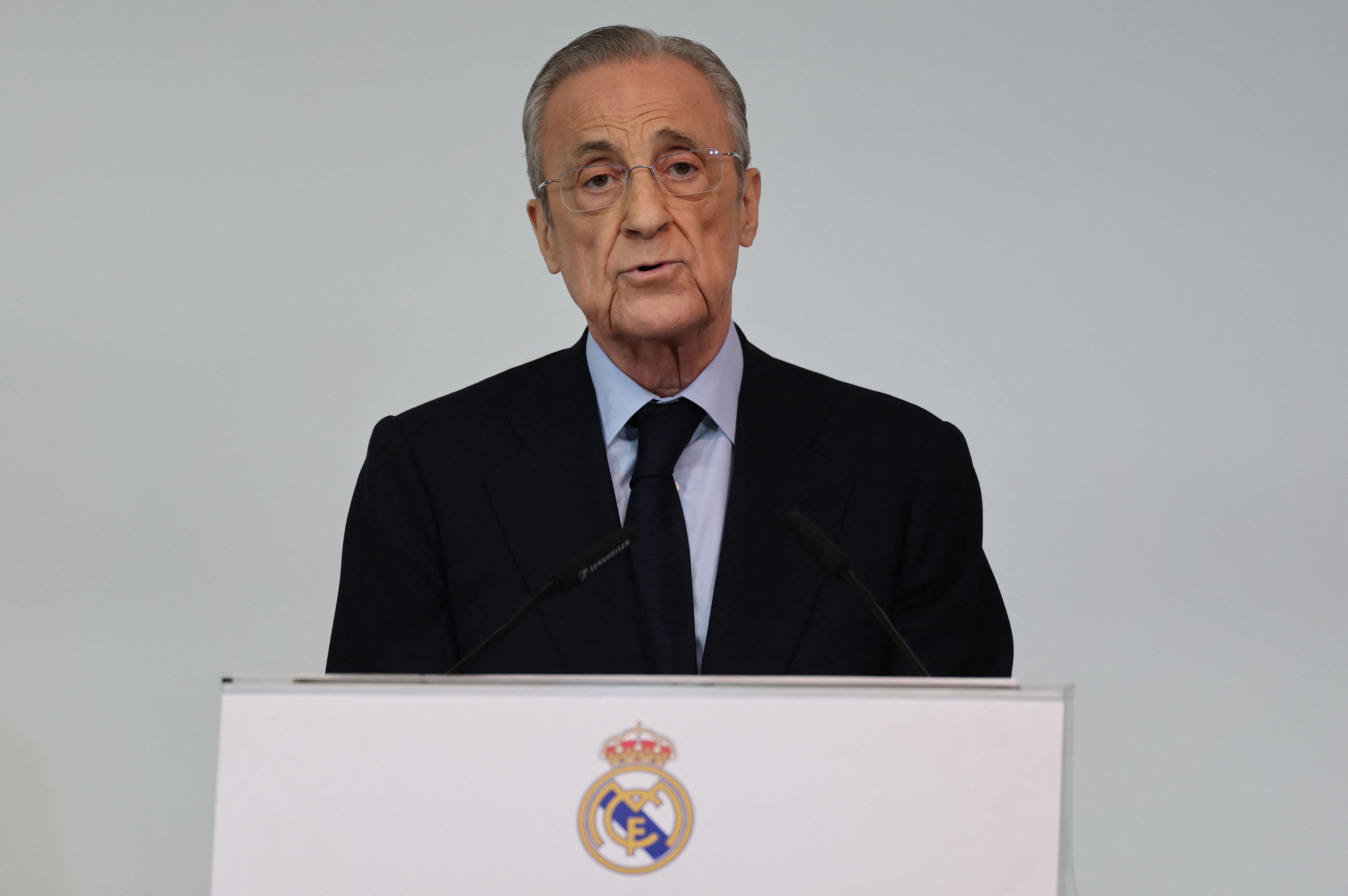 Real Madrid president Florentino Perez