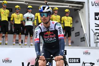 BANYOLES SPAIN MARCH 25 Primoz Roglic of Slovenia and Team Red Bull BORA Hansgrohe prior to the 104th Volta Ciclista a Catalunya 2025 Stage 2 a 1773km stage from Banyoles to Figueres UCIWT on March 25 2025 in Banyoles Spain Photo by Szymon GruchalskiGetty Images