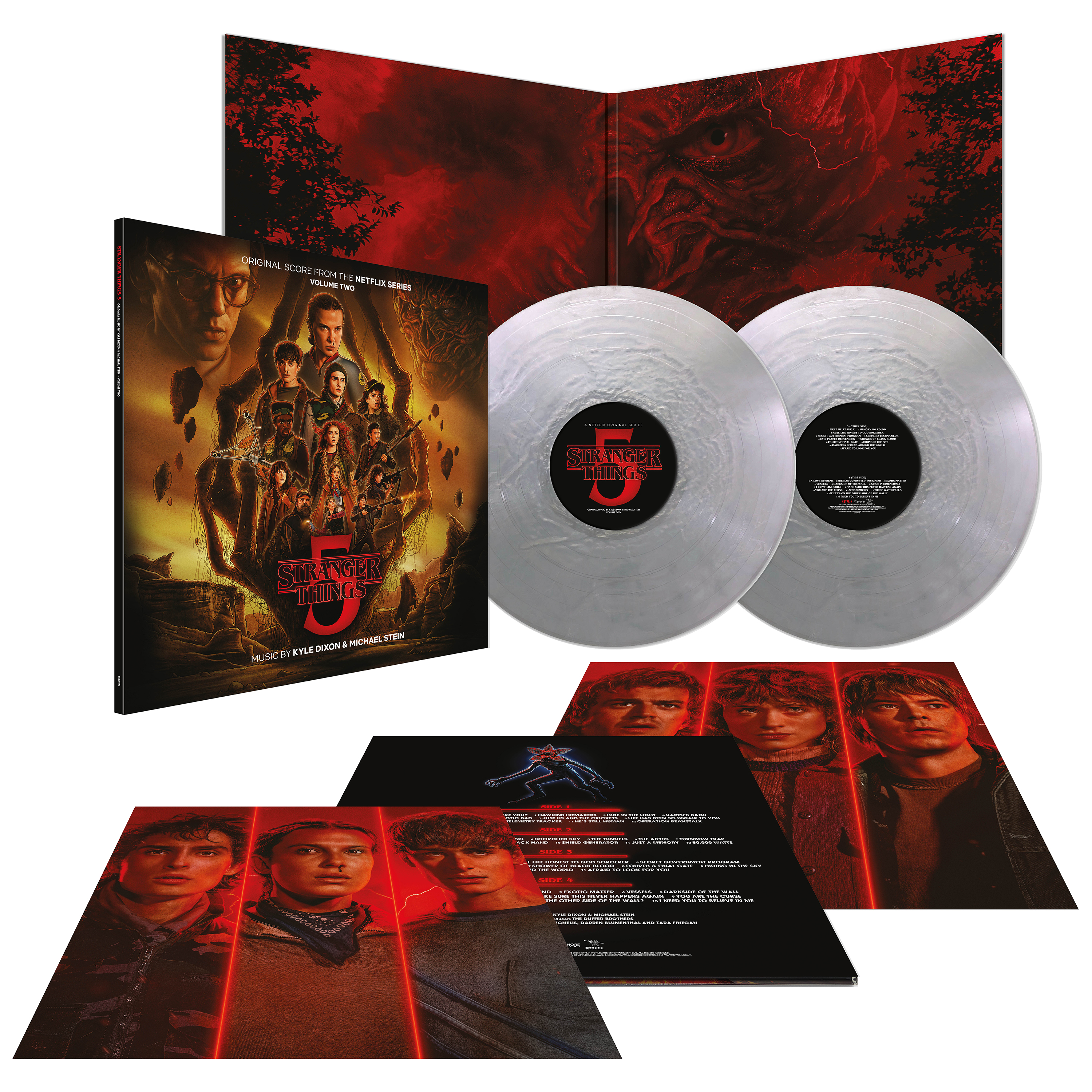 Stranger Things 5&amp;mdash;Original Score from the Netflix Series silver vinyl