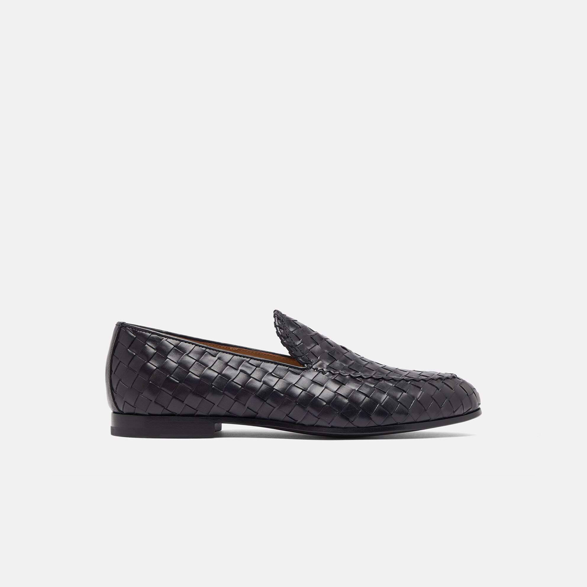 Scarosso woven leather loafers