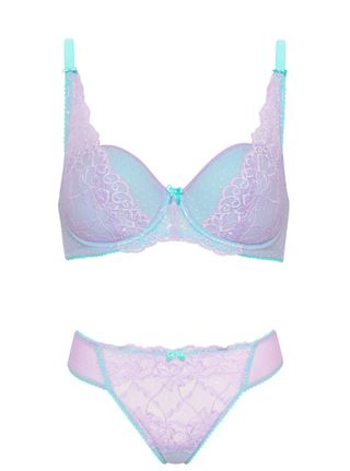 Bra, £20, briefs, £10, Just Peachy at Figleaves