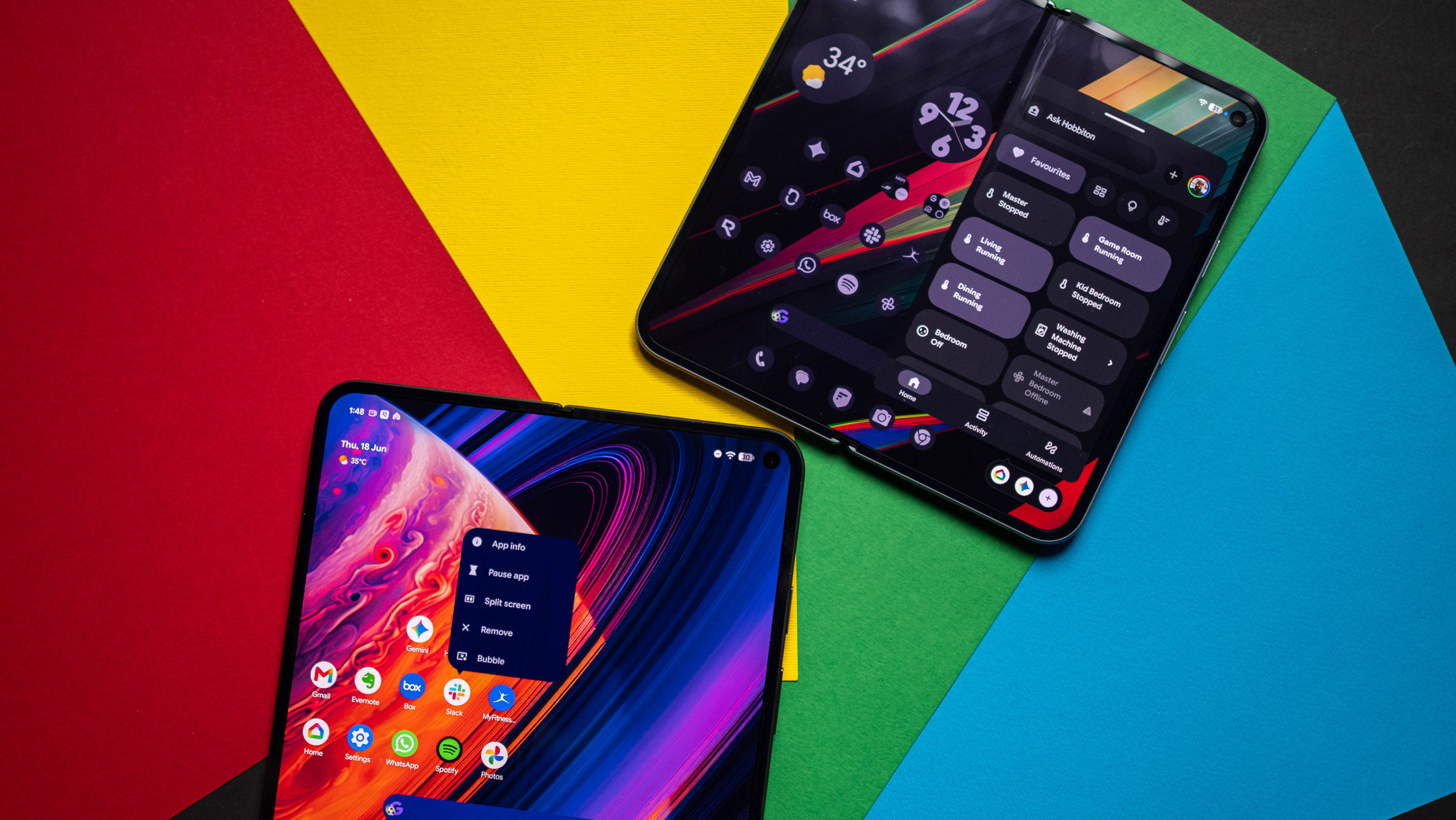 Android 17 bubble windows on Pixel 10 Pro Fold