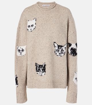 Wool-Blend Jacquard Sweater