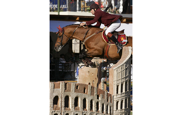 Nick Skelton of Great Britain riding Ark