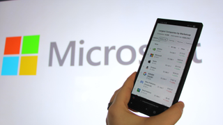 Microsoft share price stock tracker Microsoft logo