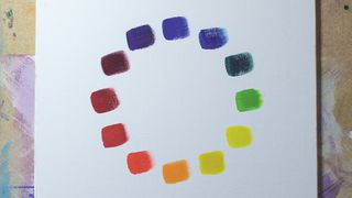 colour wheel in paints