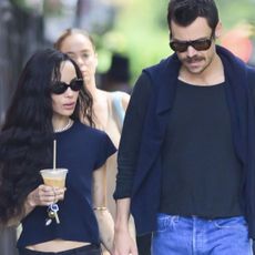 Zoë Kravitz was spotted with Harry Styles again—this time in matching T-shirts and jeans