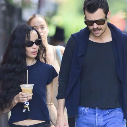 Zo&euml; Kravitz was spotted with Harry Styles again&mdash;this time in matching T-shirts and jeans