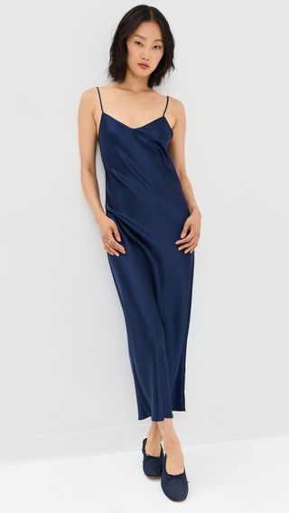 Ärmelloses Slip-Kleid